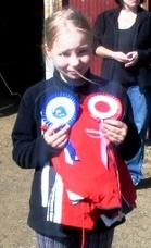 Kristina "Tiina" Auvinen Skaran yhdistettyjen seurakilpailujen luokan 2+6 voittaja, kuva: Liisi Myllykangas